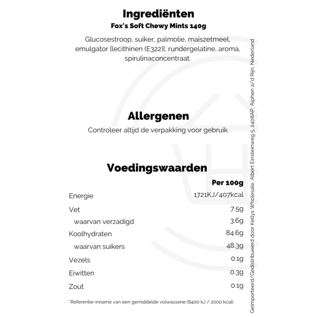 Fox's Soft Chewy Mints 140g