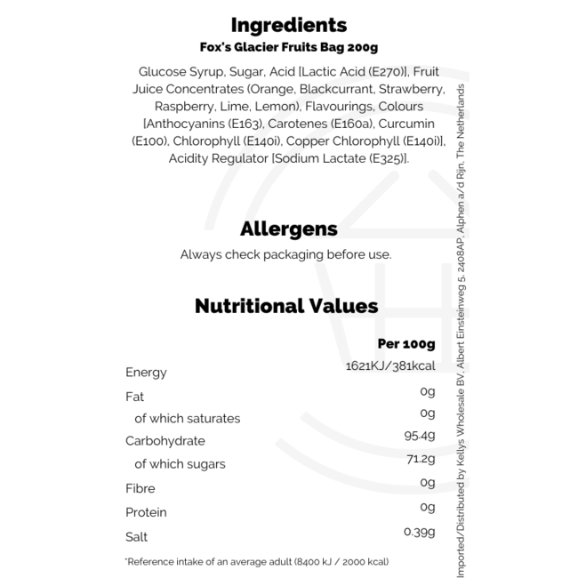 Fox's Glacier Fruits Bag 200g