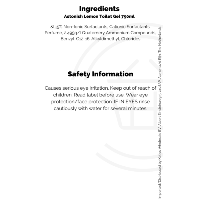 Astonish Lemon Toilet Gel 750ml