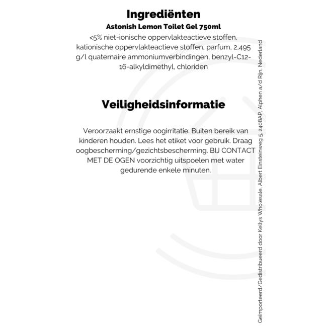 Astonish Lemon Toilet Gel 750ml