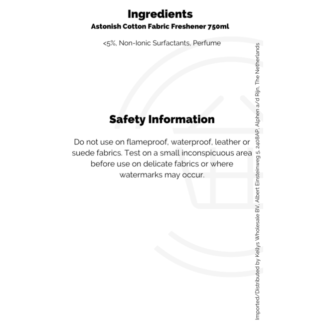 Astonish Cotton Fabric Freshener 750ml