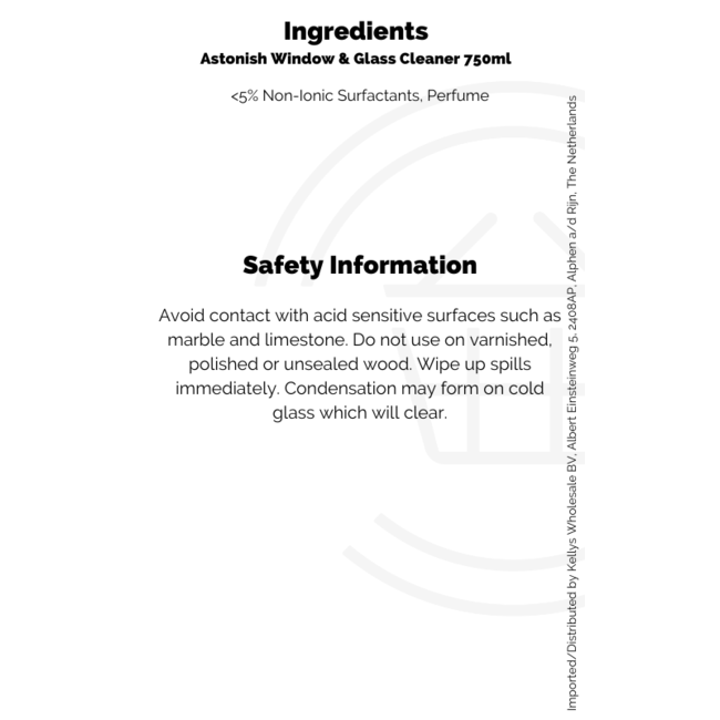 Astonish Window & Glass Cleaner 750ml