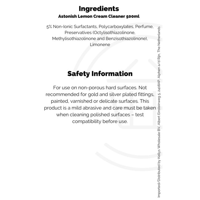 Astonish Lemon Cream Cleaner 500ml