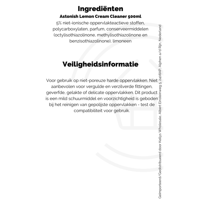 Astonish Lemon Cream Cleaner 500ml