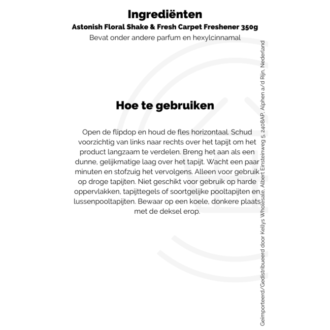 Astonish Floral Shake & Fresh Carpet Freshener 350g