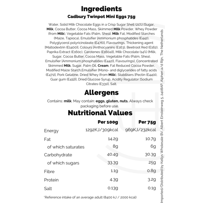 Cadbury Twinpot Limited Edition 75g