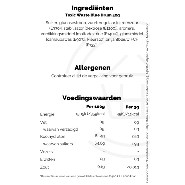 Toxic Waste Blue Drum 42g – Süßigkeiten