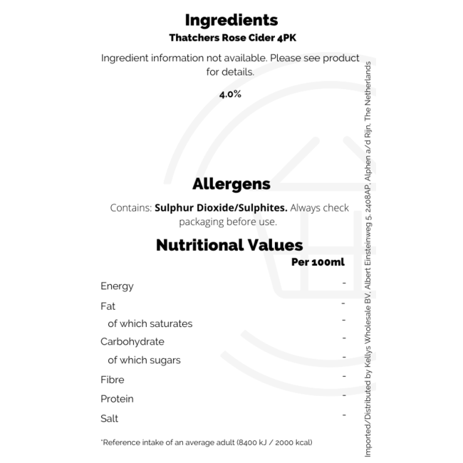 Thatchers Rose ABV4% 440ml