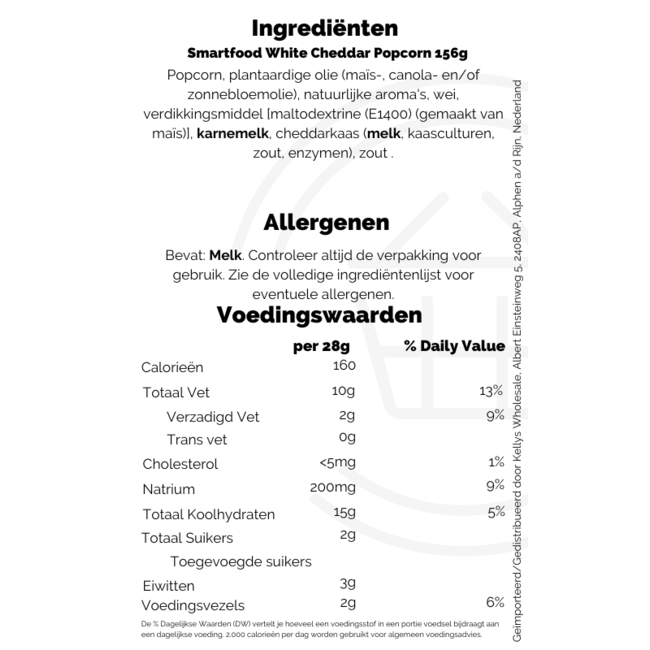 4 FOR €10 Smartfood White Cheddar Popcorn