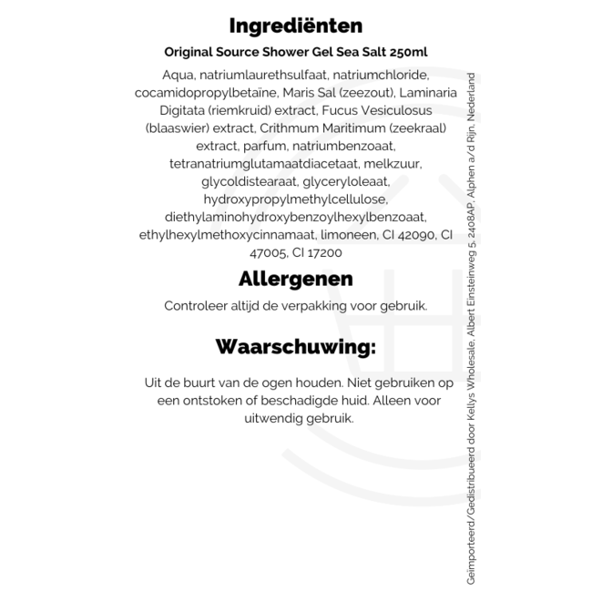 Original Source Shower Gel Sea Salt 250ml