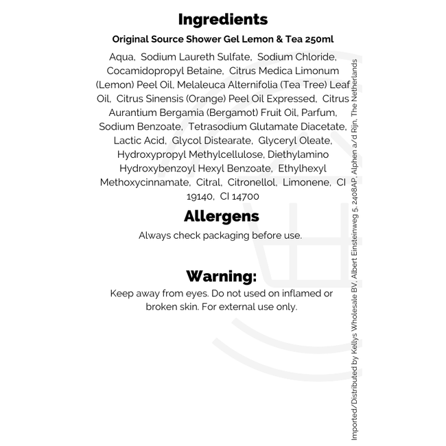 Original Source Shower Gel Lemon & Tea 250ml