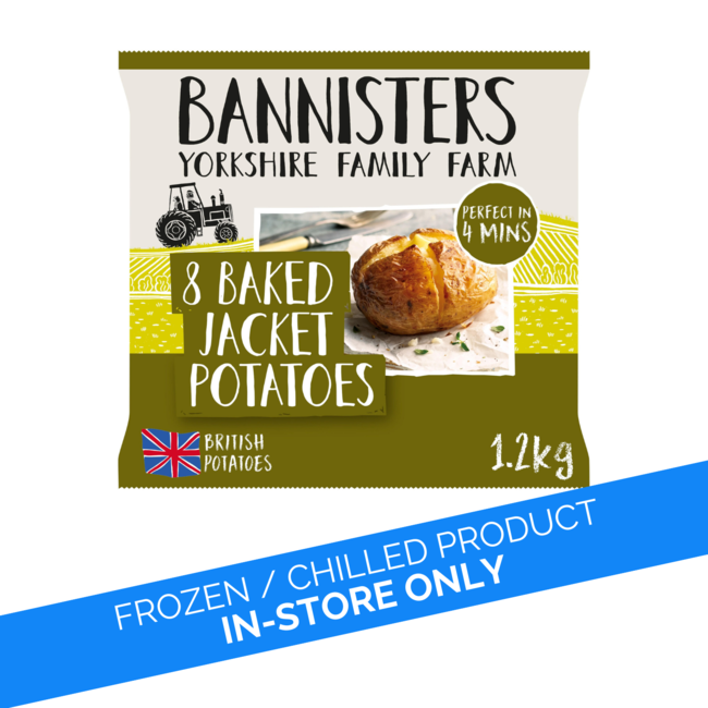 Bannisters Farms Ready Baked Potatoes 8pk