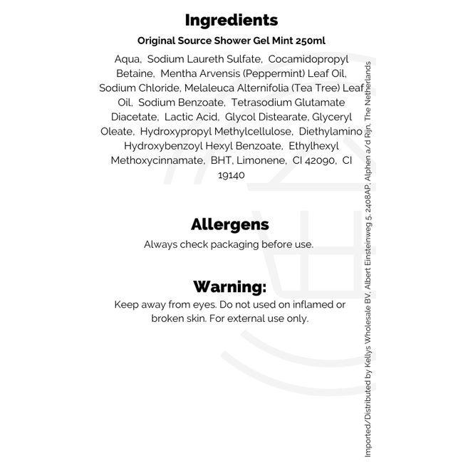 Original Source Shower Gel Mint 250ml