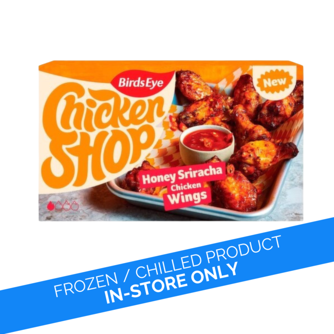 Birds Eye Chicken Shop Chicken Honey Sriracha Wings 375g
