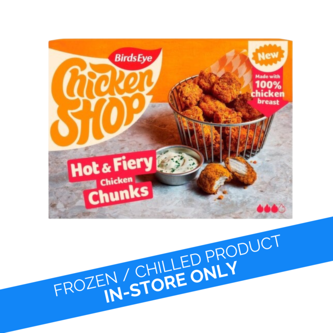 Birds Eye Chicken Shop Hot Fiery Chicken Chunks 300g