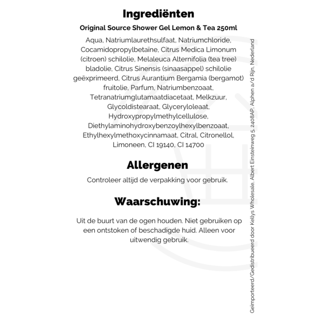 Original Source Shower Gel Lemon & Tea 250ml