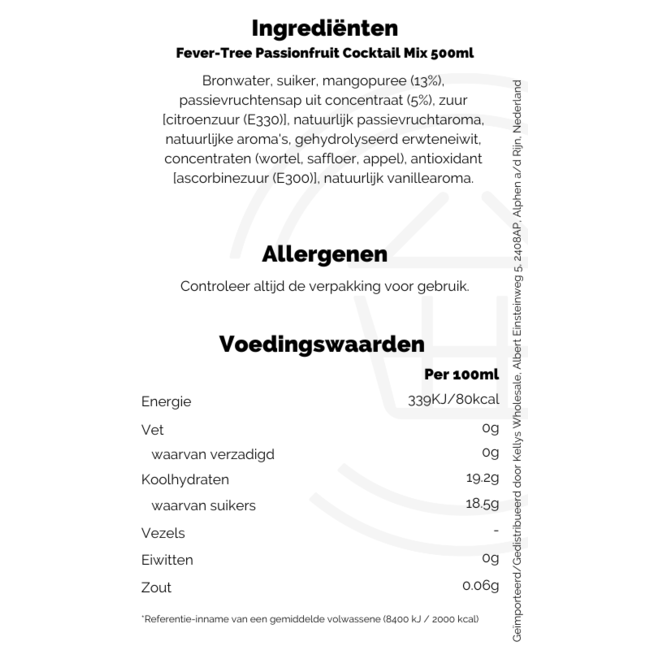 Fever-Tree Passionfruit Cocktail Mix 500ml