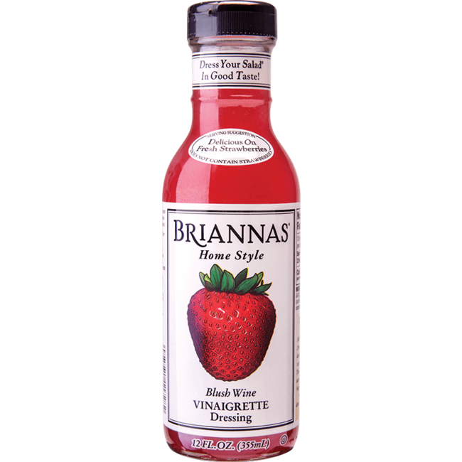 Briannas Blush Wine Vinegar Dressing 340ml THT: 07-12-2025