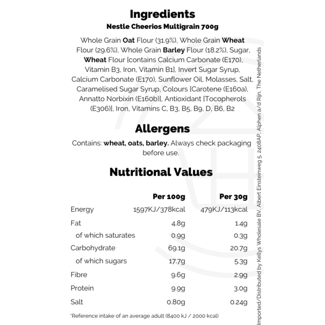 Nestle Cheerios Multigrain 700g