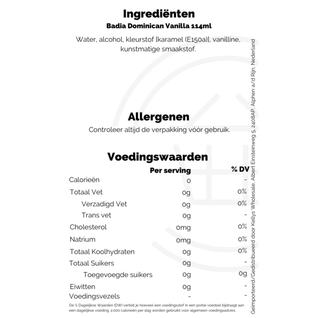 Badia Dominican Vanilla 118ml