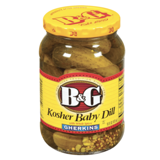 B&G B&G Kosher Dill Gherkins 945ml  MHD: 25-10-2026