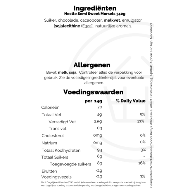Nestle Semi Sweet Morsels 340g