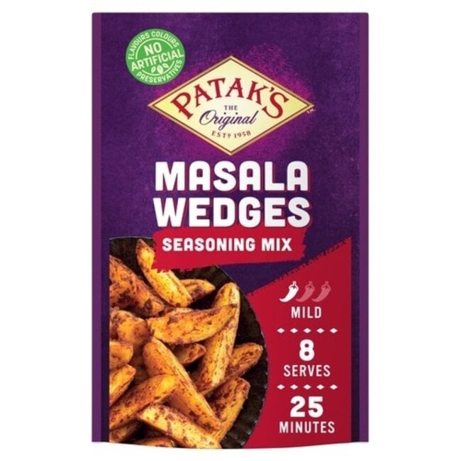 Pataks Masala Wedges Seasoning Mix 25g