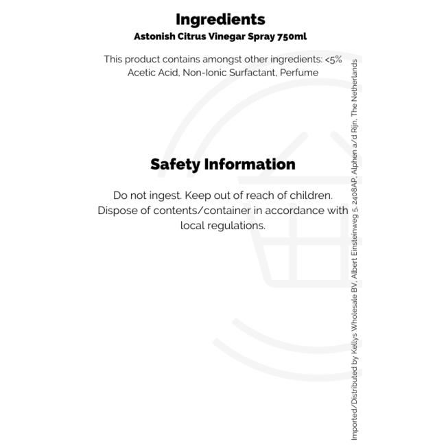 Astonish Citrus Vinegar Spray 750ml