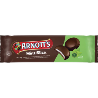 Arnotts Arnott's Mint Slice Chocolate Biscuits 200g