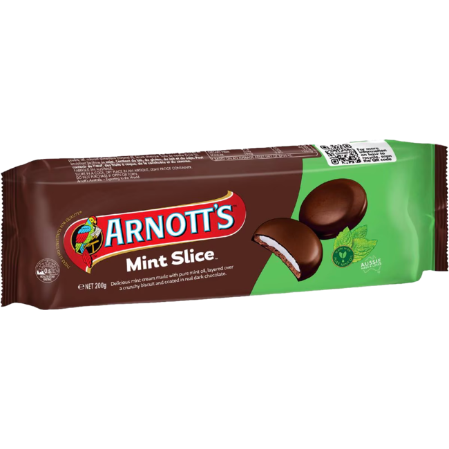 Arnott's Mint Slice Chocolate Biscuits 200g  THT: 09-01-2026