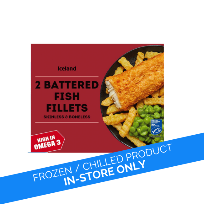 Iceland 2 Pack Battered Fish Fillets 200g