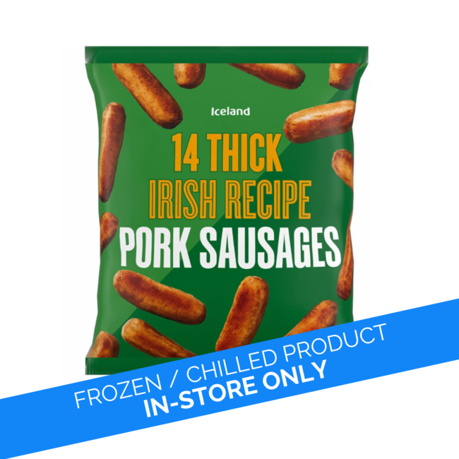 Iceland 14 Pack Thick Irish Pork Sausages 700g