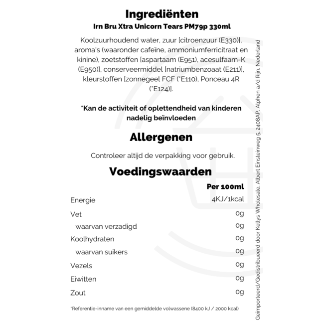 Irn Bru Xtra Unicorn Tears PM79p 330ml