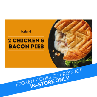 Iceland  Iceland 2pk Chicken & Bacon Pies 284g