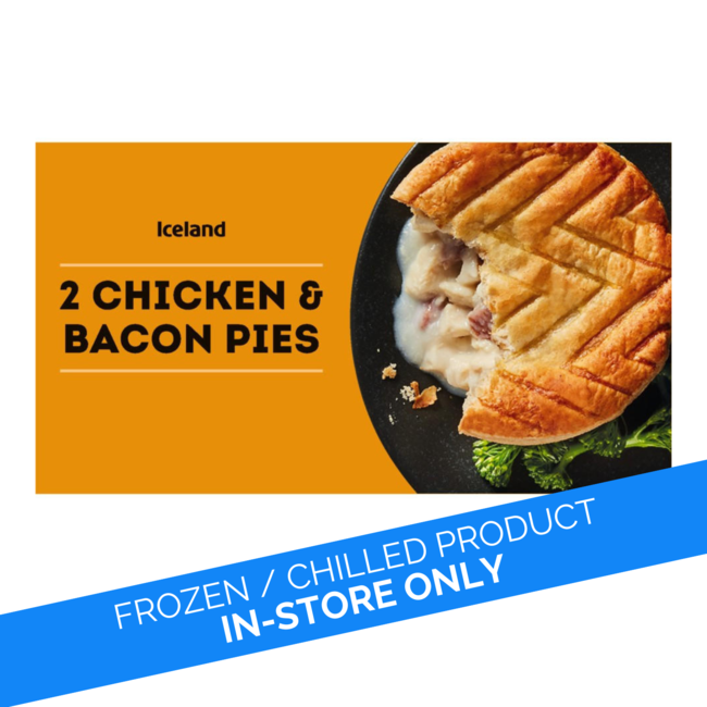 Iceland 2pk Chicken & Bacon Pies 284g