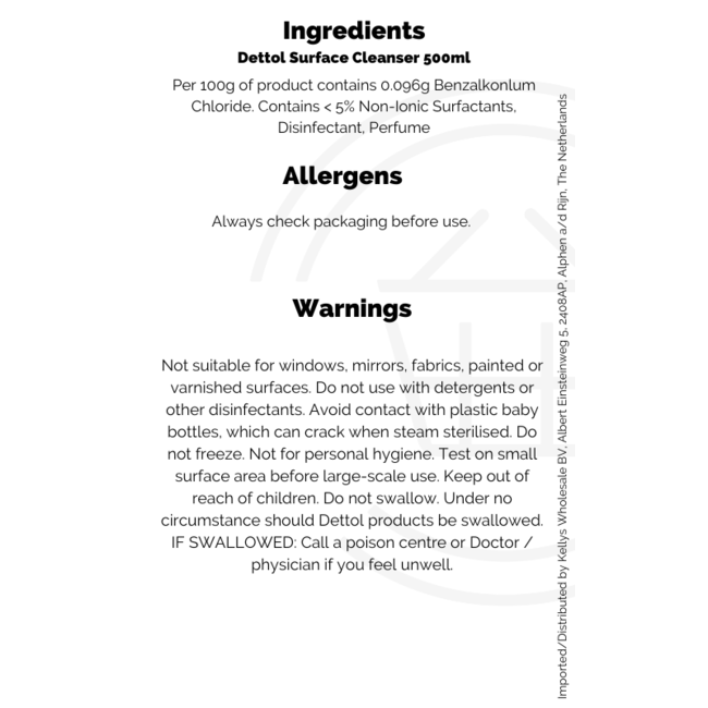 Dettol Surface Cleanser 500ml