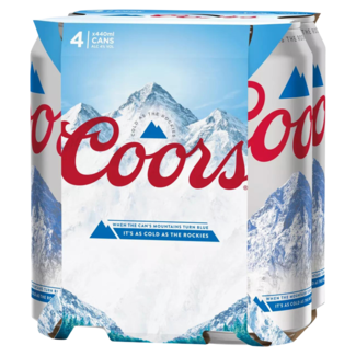 Coors Coors 4pk ABV 3.4% 4x440ml