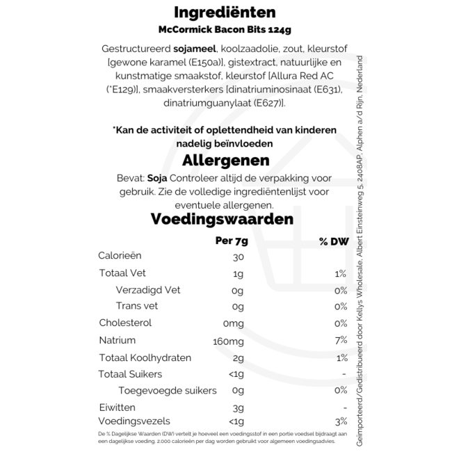 McCormick Bacon Bits 124g