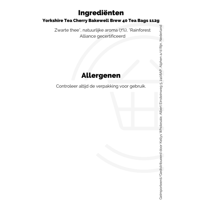 Yorkshire Tea Cherry Bakewell Brew 40 Tea Bags 112g