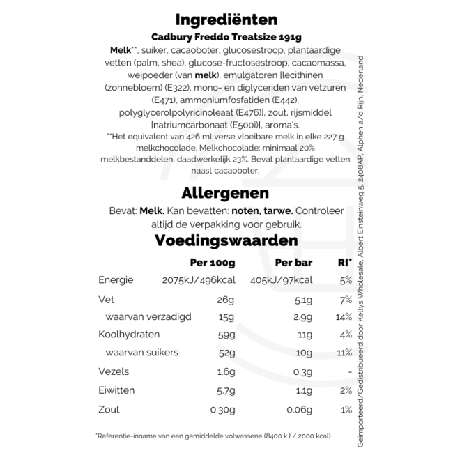 Cadbury Freddo Treatsize 191g