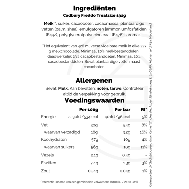 Cadbury Freddo Treatsize 191g