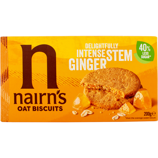 Nairns Oat Biscuits Stem Ginger 200g
