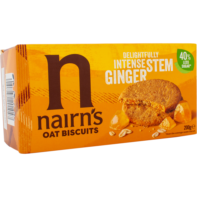 Nairns Oat Biscuits Stem Ginger 200g – Cracker & Oatcakes