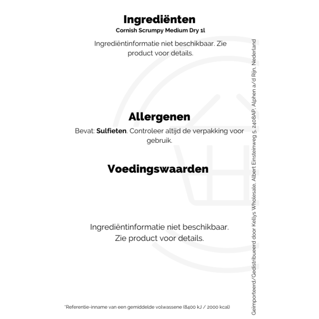 Cornish Scrumpy Medium Dry 1l