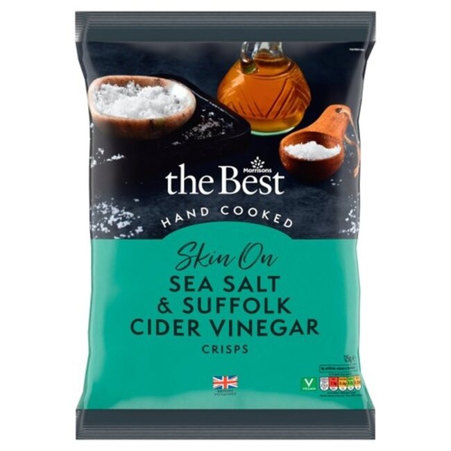 Morrisons The Best Sea Salt & Vinegar Crisps 125g