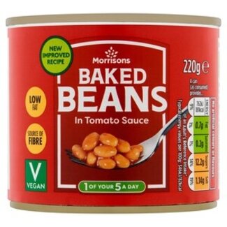Morrisons Morrisons Baked Beans in Tomato Sauce 220g
