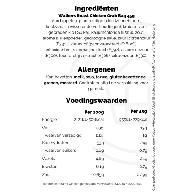 Walkers Roast Chicken Grab Bag 45g