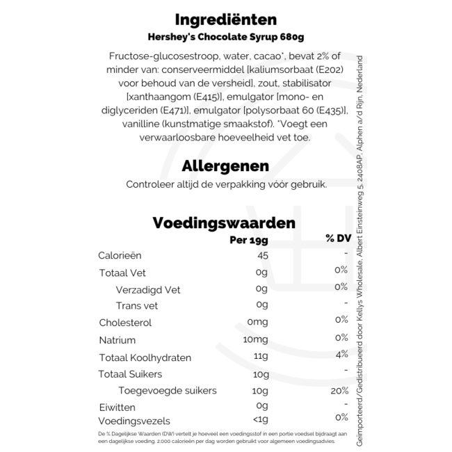 Hershey's Chocolate Syrup 680g