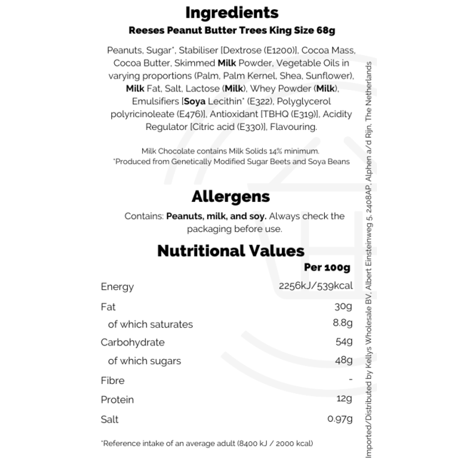 Reeses Peanut Butter Trees King Size 68g