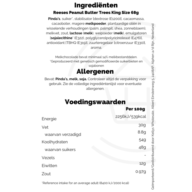 Reeses Peanut Butter Trees King Size 68g